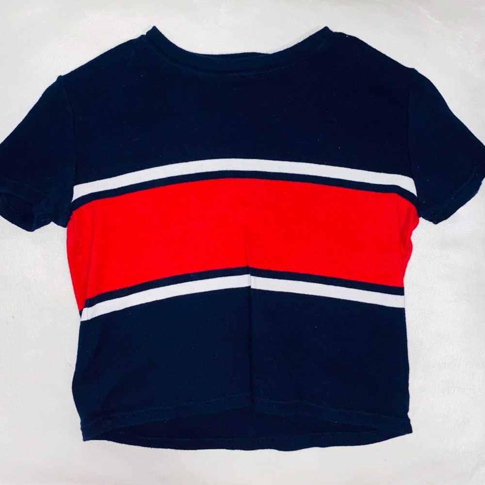 Striped Crop-Top